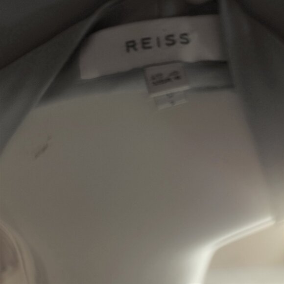 Reiss Mapel Wrap Top V-Neck Long Sleeve Blouse size 4 US - Picture 2 of 6